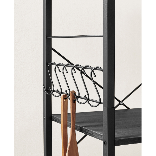 Τρόλεϊ/Ραφιέρα 3 Θέσεων (60x40x84) Vasagle KKS060B42