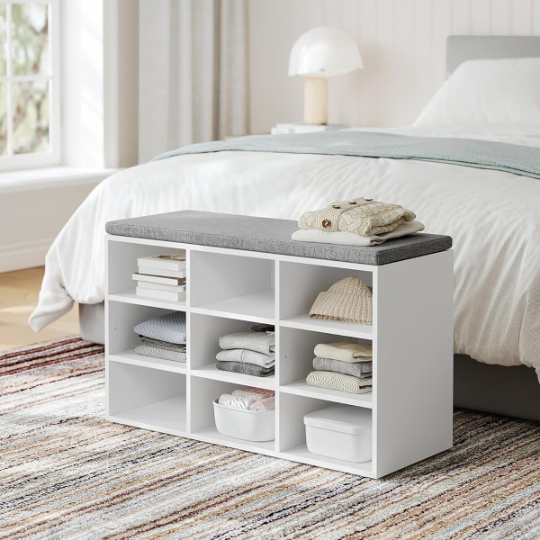 Παγκάκι Εισόδου Με Αποθηκευτικό Χώρο (78.5x30.3x48) Vasagle LHS009W14