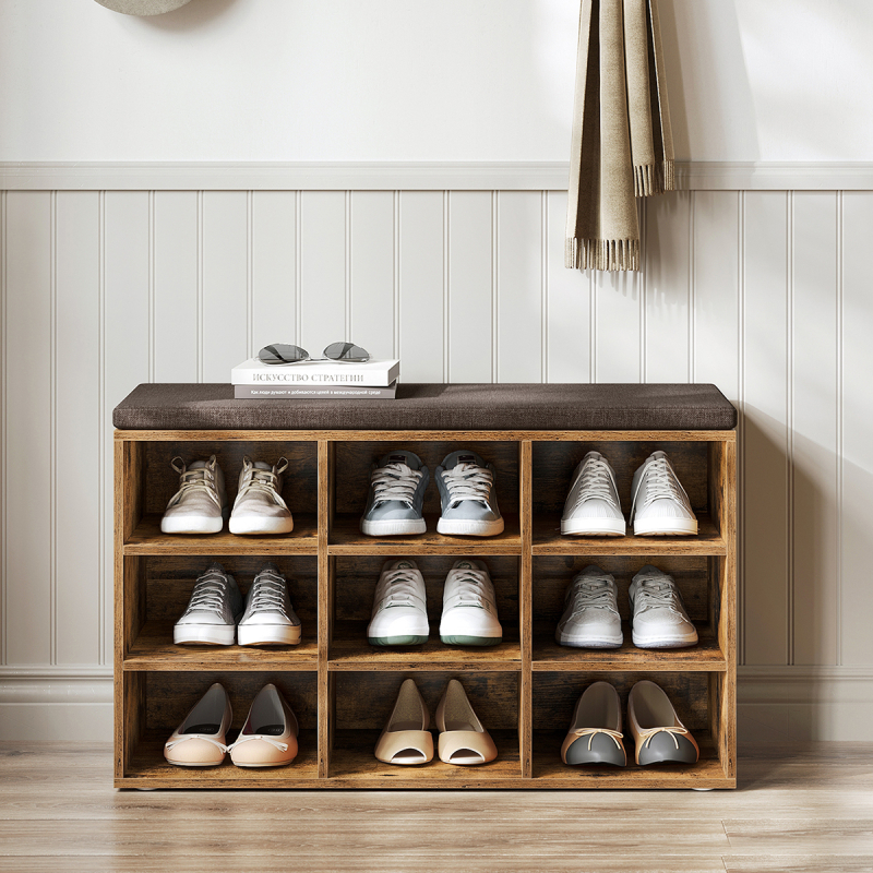 Παγκάκι Εισόδου Με Αποθηκευτικό Χώρο (78.5x30.3x48) Vasagle LHS009B01