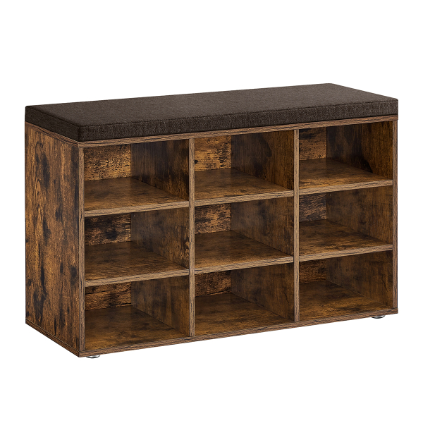 Παγκάκι Εισόδου Με Αποθηκευτικό Χώρο (78.5x30.3x48) Vasagle LHS009B01