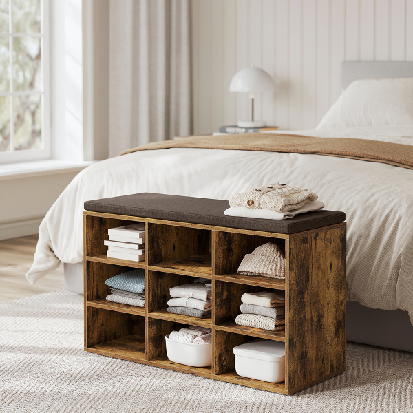 Παγκάκι Εισόδου Με Αποθηκευτικό Χώρο (78.5x30.3x48) Vasagle LHS009B01