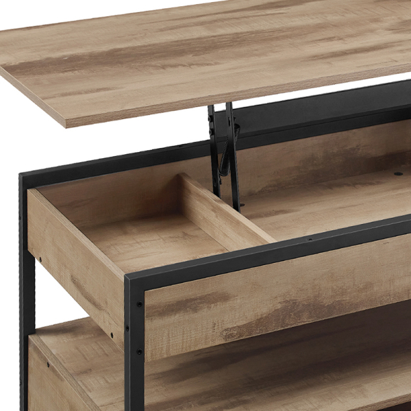 Τραπέζι Σαλονιού Με Σερβιτόρο & 2 Συρτάρια & Ράφι (100x50x48) Vasagle LCT209K02