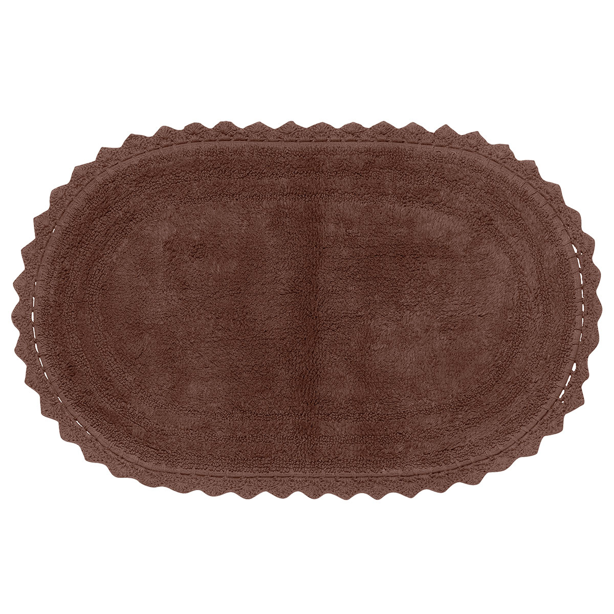 Πατάκι Μπάνιου Οβάλ (70X110) Kentia Loft Mack 43 Brown Home Μπάνιο Πατάκια Spitishop