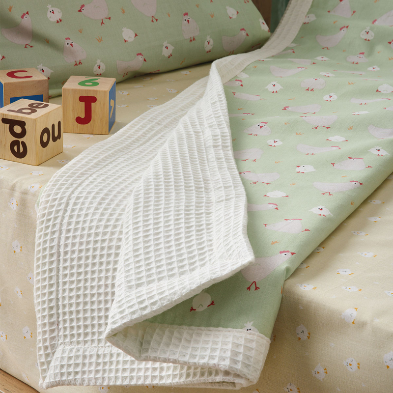 Κουβέρτα Πικέ Κούνιας (100x150) 2 Όψεων Kentia Stylish Kota