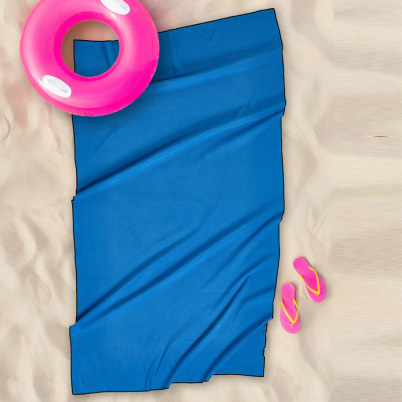 Πετσέτα Θαλάσσης Microfiber (90x160) Whitegg Blue S0102-3