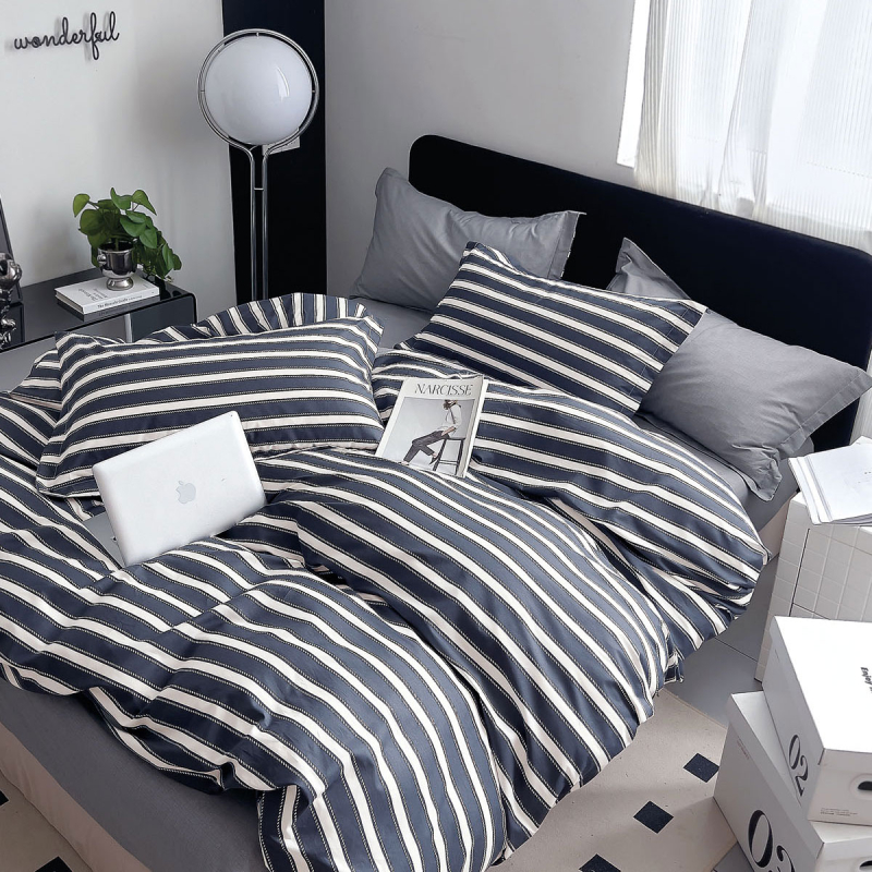 Παπλωματοθήκη Υπέρδιπλη (Σετ 220x250) 2 Όψεων Rythmos Spirit Midnight