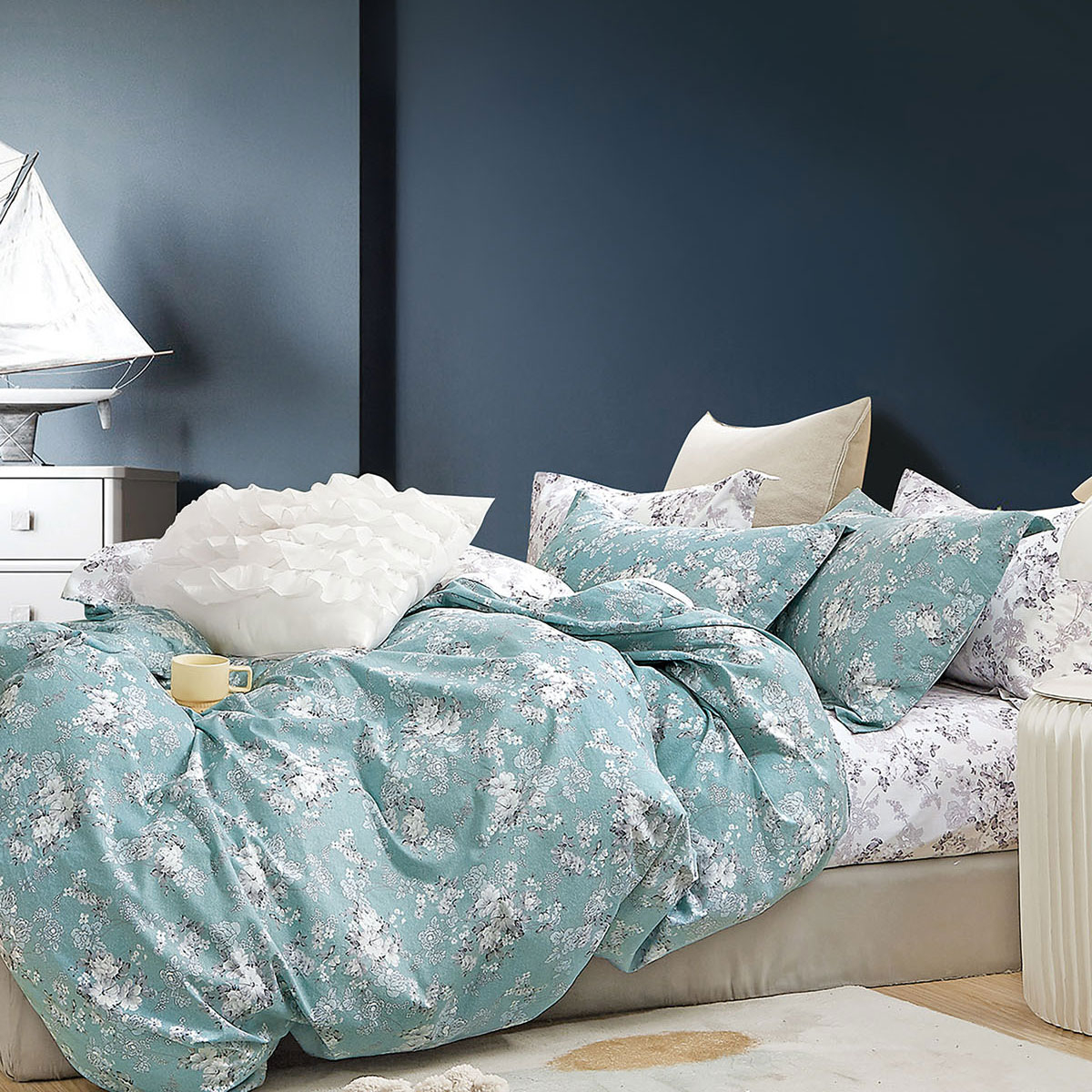 Rythmos Home Κουβερλί Υπέρδιπλο (Σετ 220x240) 2 Όψεων Rythmos Spirit Cassy