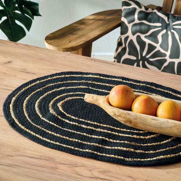 Σουπλά Μέσης Τραπεζιού (70x45) Kentia Loft Yute 253