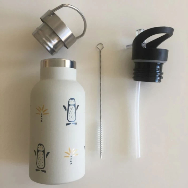 Παγούρι - Θερμός 350ml Με Καλαμάκι Fresk Penguin