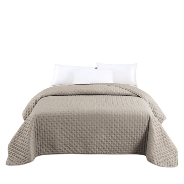 Κουβερλί 2 Όψεων (240x260) Hotel Beige/Ecru 100% Microfiber