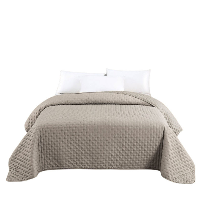 Κουβερλί 2 Όψεων (240x260) Hotel Beige/Ecru 100% Microfiber
