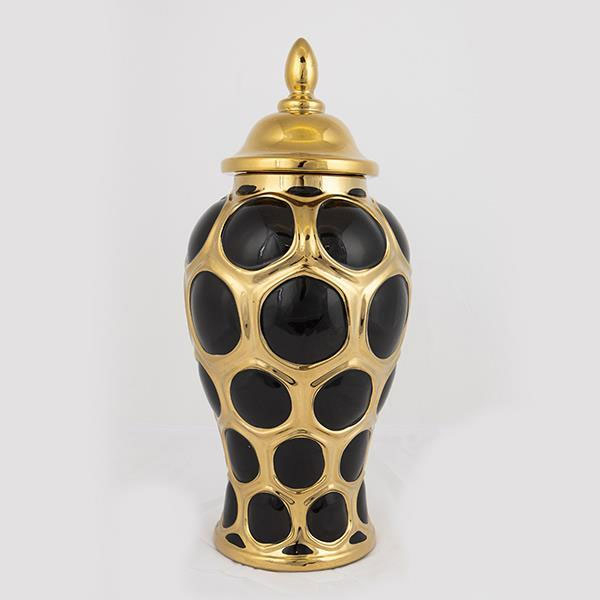 Διακοσμητικό Βάζο Με Καπάκι (Φ17.7x40) Estheti 752-20013