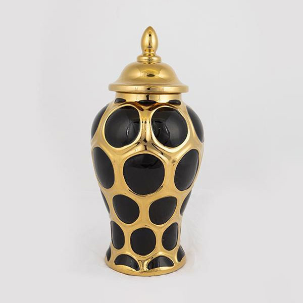 Διακοσμητικό Βάζο Με Καπάκι (Φ16x33.8) Estheti 752-20014