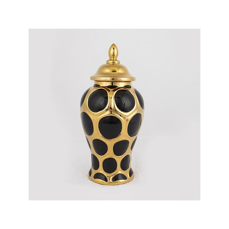 Διακοσμητικό Βάζο Με Καπάκι (Φ16x33.8) Estheti 752-20014