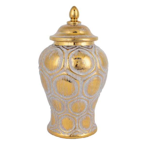 Διακοσμητικό Βάζο Με Καπάκι (Φ16x33.8) Estheti 752-20019