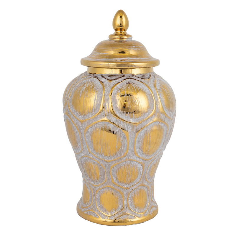 Διακοσμητικό Βάζο Με Καπάκι (Φ16x33.8) Estheti 752-20019