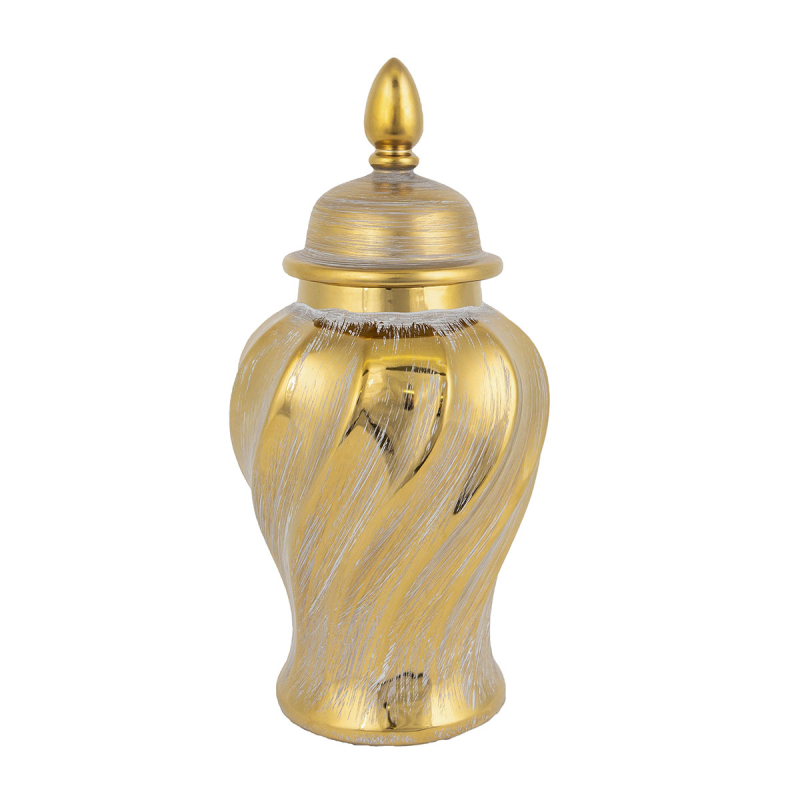 Διακοσμητικό Βάζο Με Καπάκι (Φ14.8x30) Estheti 752-20036