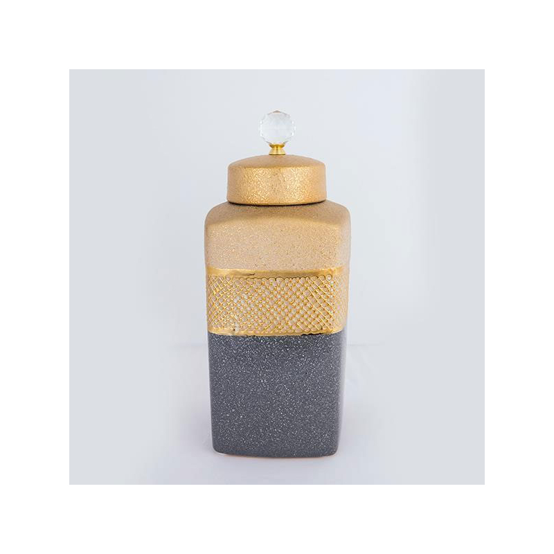 Διακοσμητικό Βάζο Με Καπάκι (16.5x16.5x36) Estheti 752-20331