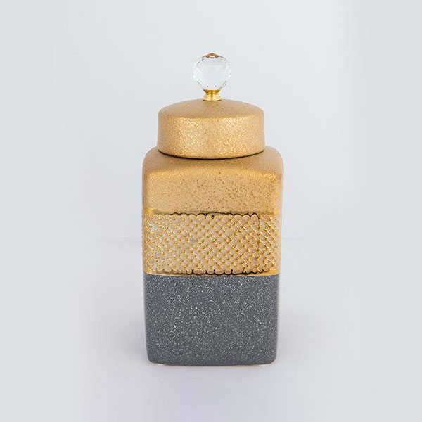 Διακοσμητικό Βάζο Με Καπάκι (14.5x14.5x30) Estheti 752-20332