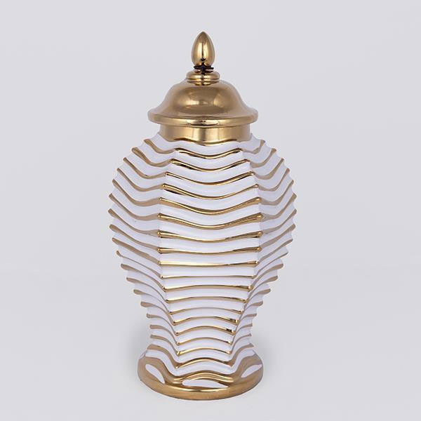 Διακοσμητικό Βάζο Με Καπάκι (Φ19.6x36) Estheti 752-20353