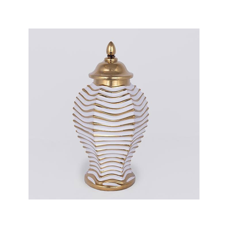 Διακοσμητικό Βάζο Με Καπάκι (Φ19.6x36) Estheti 752-20353