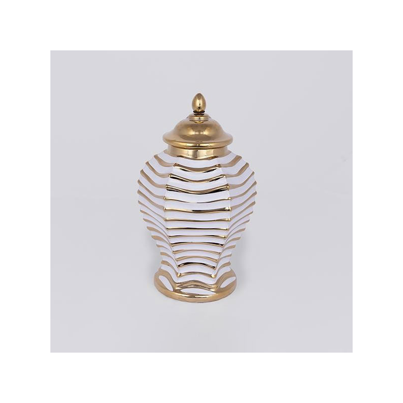 Διακοσμητικό Βάζο Με Καπάκι (Φ18.3x30) Estheti 752-20354