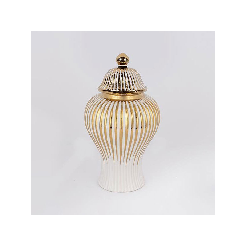 Διακοσμητικό Βάζο Με Καπάκι (Φ19.5x41) Estheti 752-20194