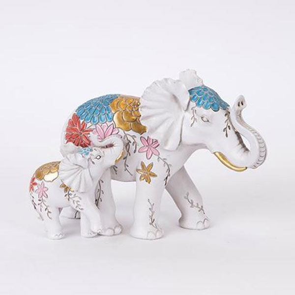 Διακοσμητική Φιγούρα Ελέφαντες (22.5x12x16) Estheti 752-11621