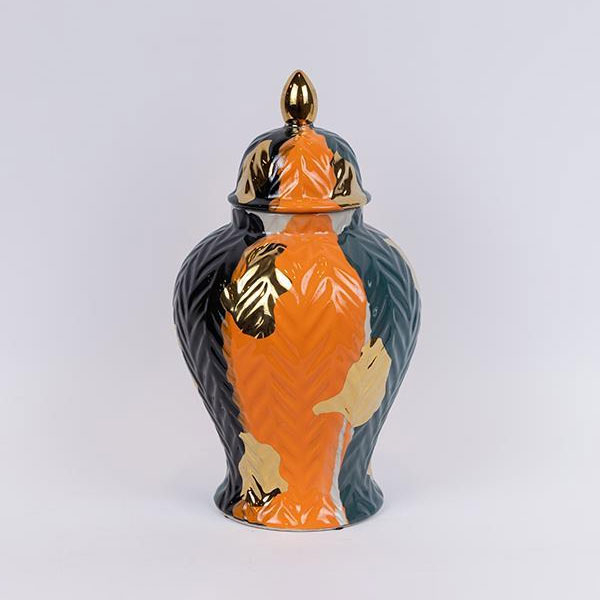 Διακοσμητικό Βάζο Με Καπάκι (Φ20.5x36) Estheti 752-20425