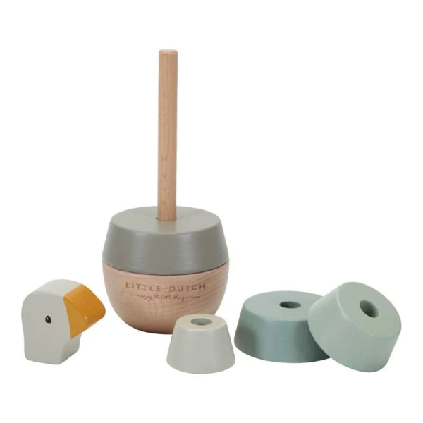 Ξύλινη Πυραμίδα Στοίβαξης & Ισορροπίας Little Dutch Little Goose LD7073