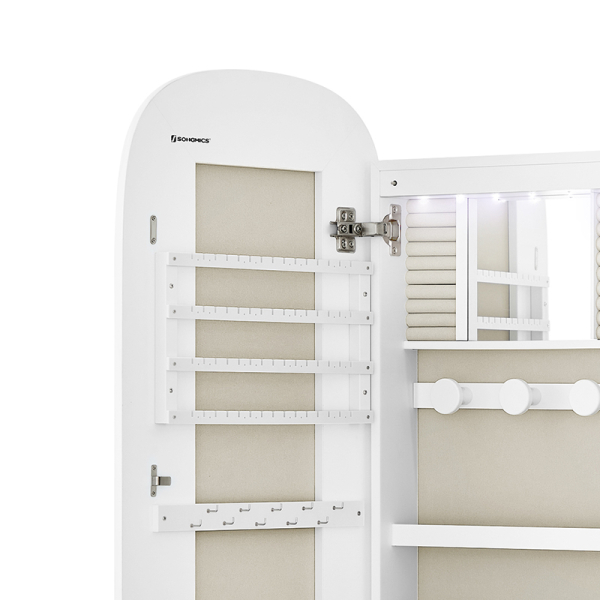 Καθρέφτης Τοίχου/Κοσμηματοθήκη (42x10x108) Songmics JJC026W01