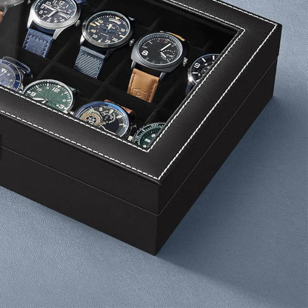 Θήκη Για 12 Ρολόγια (30.2x20.2x7.8) Songmics JWB12BV2