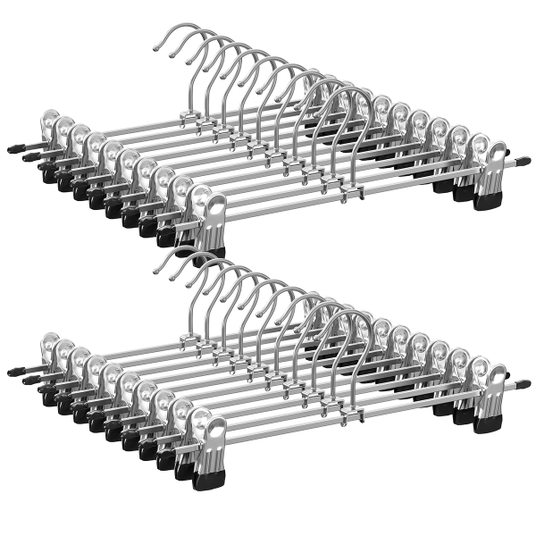 Κρεμάστρες Ρούχων Με Κλιπ (Σετ 20τμχ) Songmics CRI003-20