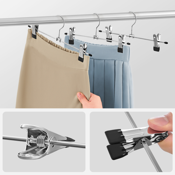 Κρεμάστρες Ρούχων Με Κλιπ (Σετ 20τμχ) Songmics CRI003-20