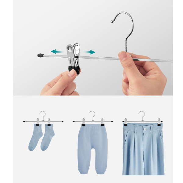 Κρεμάστρες Ρούχων Με Κλιπ (Σετ 20τμχ) Songmics CRI003-20