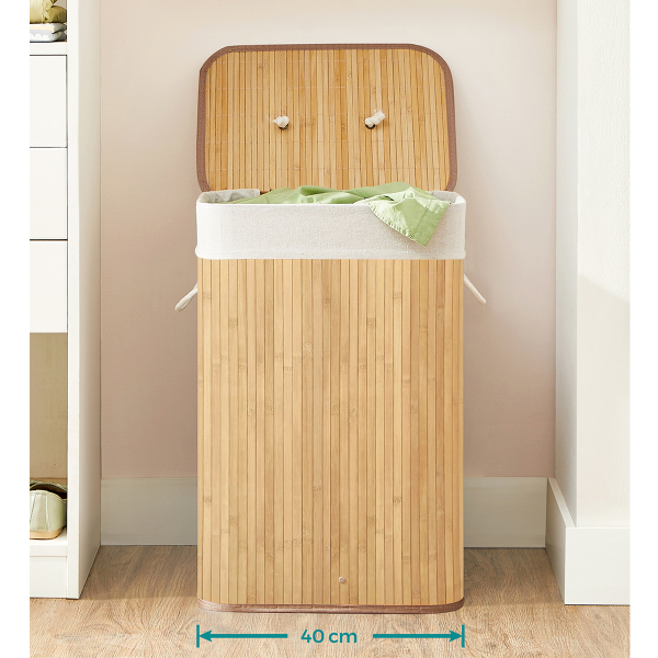 Καλάθι Απλύτων 72Lit (40x30x61) Songmics LCB10YV1