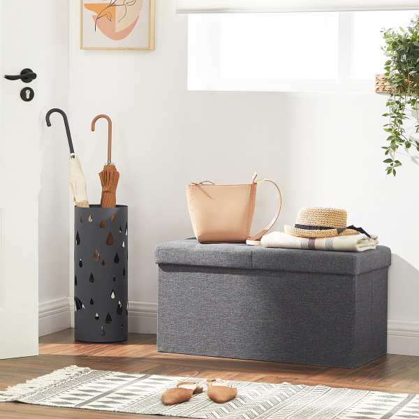 Ταμπουρέ Με Αποθηκευτικό Χώρο (76x38x38) Songmics LSF46GYZ