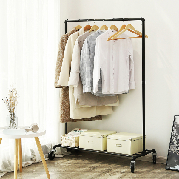 Κρεμάστρα Δαπέδου 163εκ. Τροχήλατη Songmics HSR61BKV1