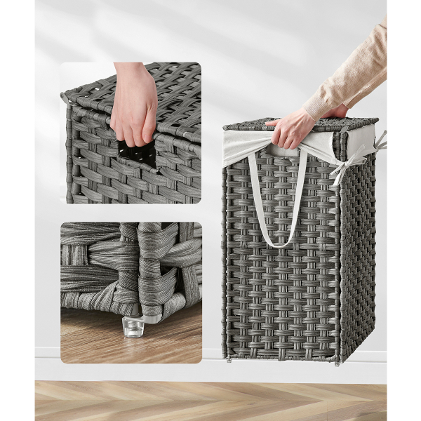 Καλάθι Απλύτων 90Lit (45.5x32x61) Songmics LCB051G01V1