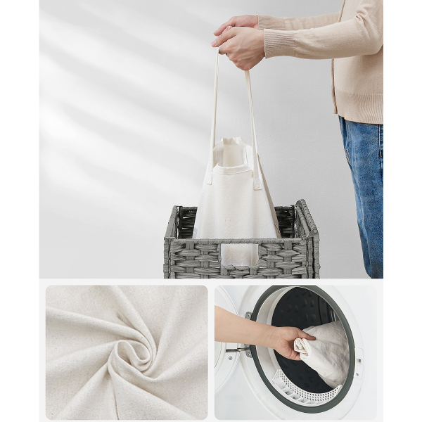 Καλάθι Απλύτων 90Lit (45.5x32x61) Songmics LCB051G01V1