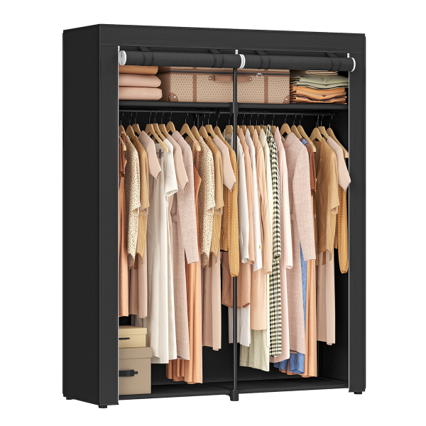 Υφασμάτινη Ντουλάπα (140x43x174) Songmics RYG02BK