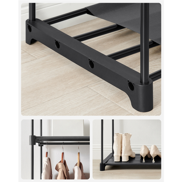 Υφασμάτινη Ντουλάπα (140x43x174) Songmics RYG02BK