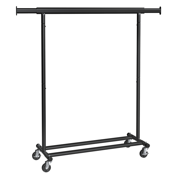 Κρεμάστρα Δαπέδου Επεκτεινόμενη 160εκ. Τροχήλατη Songmics HSR13BKV1