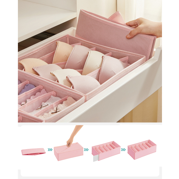 Θήκες Οργάνωσης Συρταριών (Σετ 4τμχ) Songmics RUS04PK