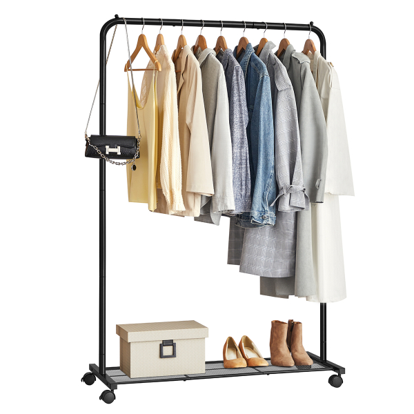 Κρεμάστρα Δαπέδου 158εκ. Τροχήλατη Songmics HSR25BKV1