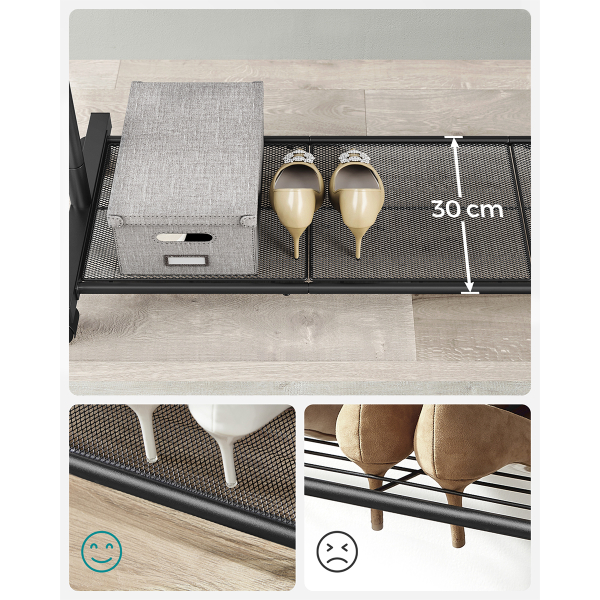 Κρεμάστρα Δαπέδου 158εκ. Τροχήλατη Songmics HSR25BKV1