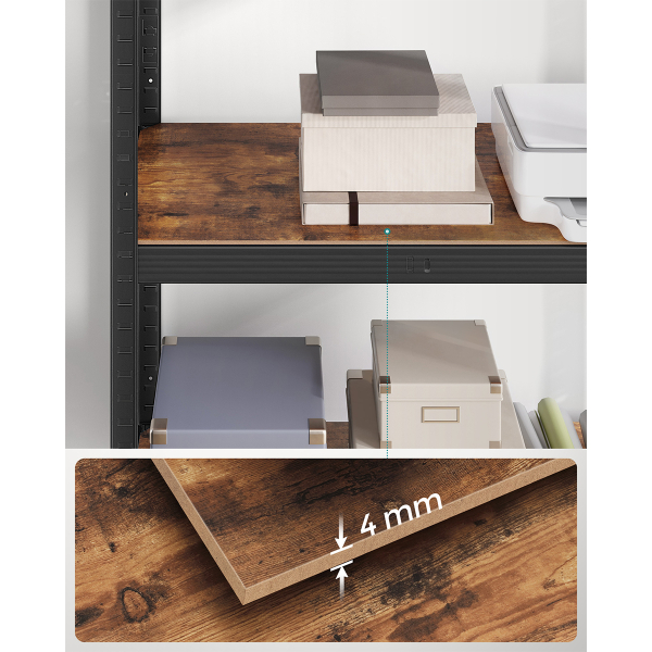 Μεταλλική Ραφιέρα Δαπέδου 5 Θέσεων (75x30x150) Songmics GLR030B01