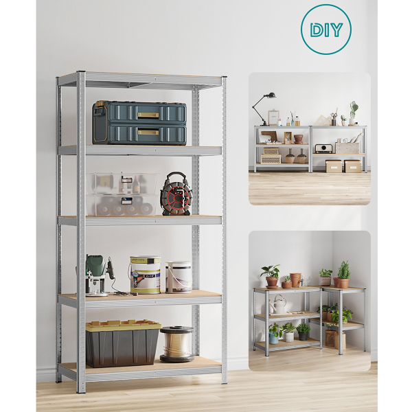 Μεταλλική Ραφιέρα Δαπέδου 5 Θέσεων (100x50x200) Songmics GLR050E01