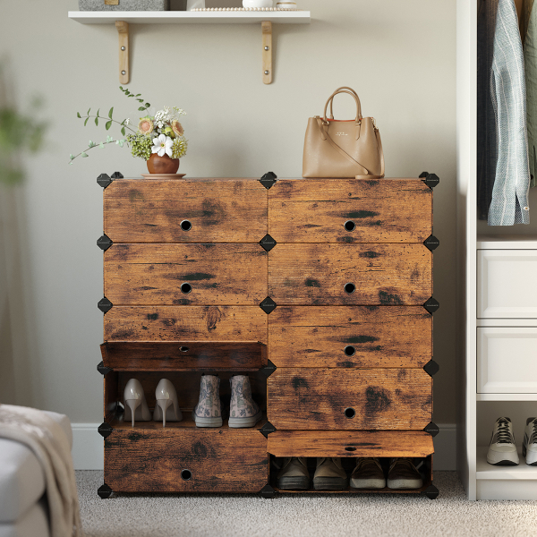 Κουτιά Αποθήκευσης - Παπουτσοθήκη 10τμχ Songmics LPC010A01