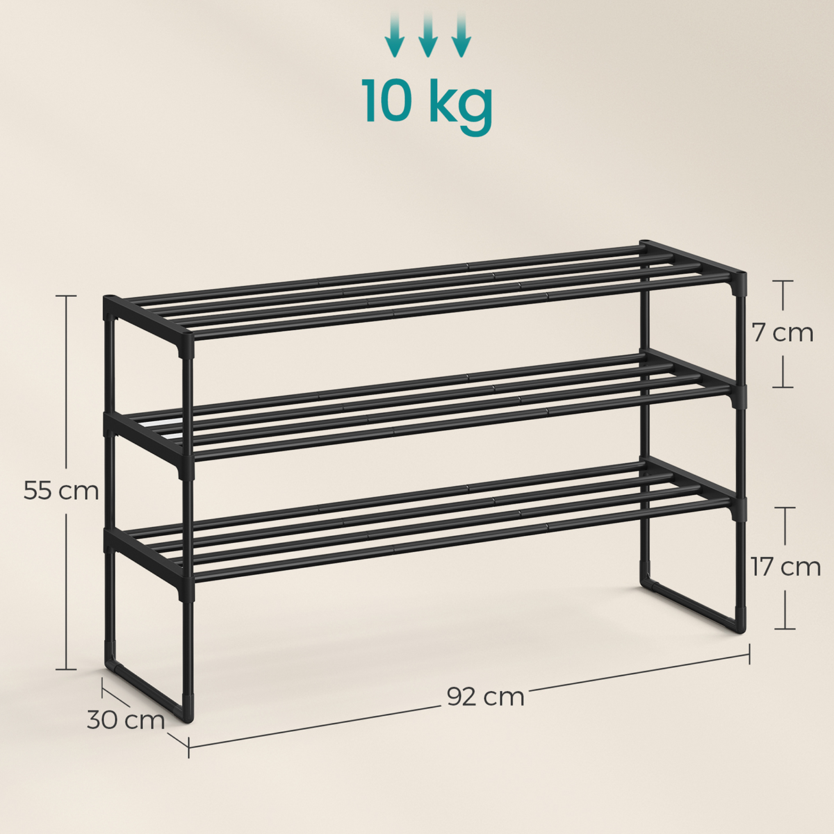 Παπουτσοθήκη 12 Θέσεων (92X30X55) Songmics Lsa303B02 Home Έπιπλα Παπουτσοθήκες Spitishop
